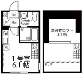 ハーミットクラブハウスグルック長津田の物件間取画像